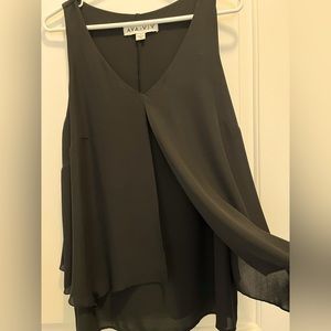 Layered dress tank blouse